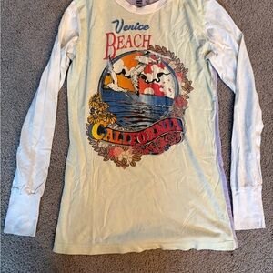 Venice Beach Vintage California Graphic Long Sleeve Shirt